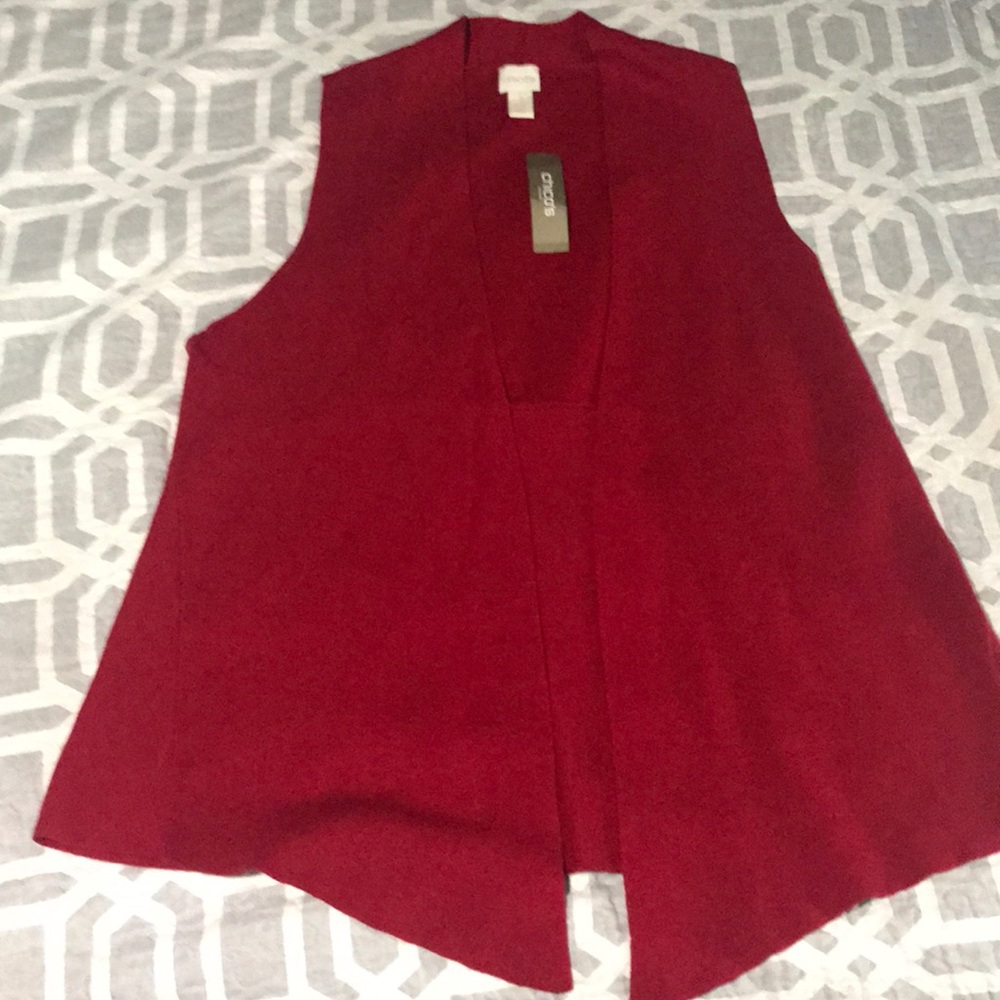 BNWT Red CHICO’S vest. Size 3.
